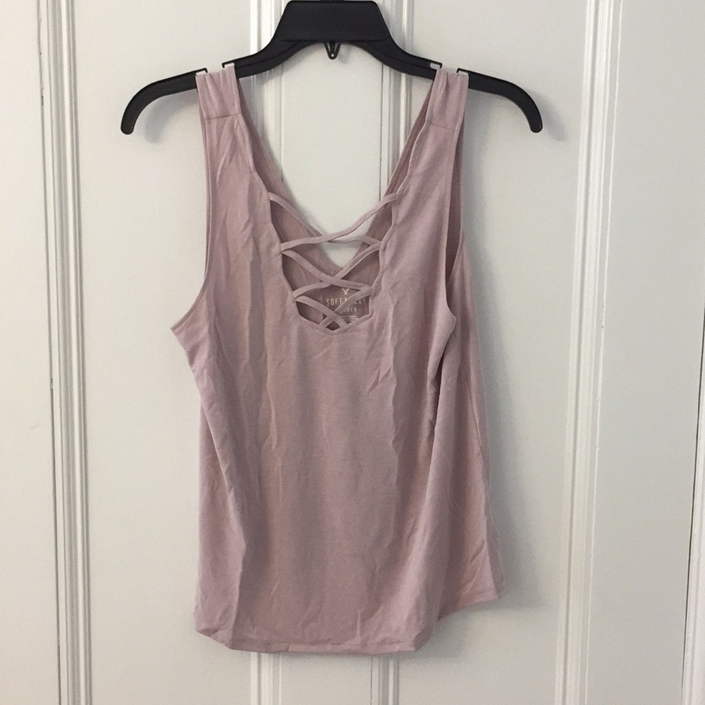 mauve tank top